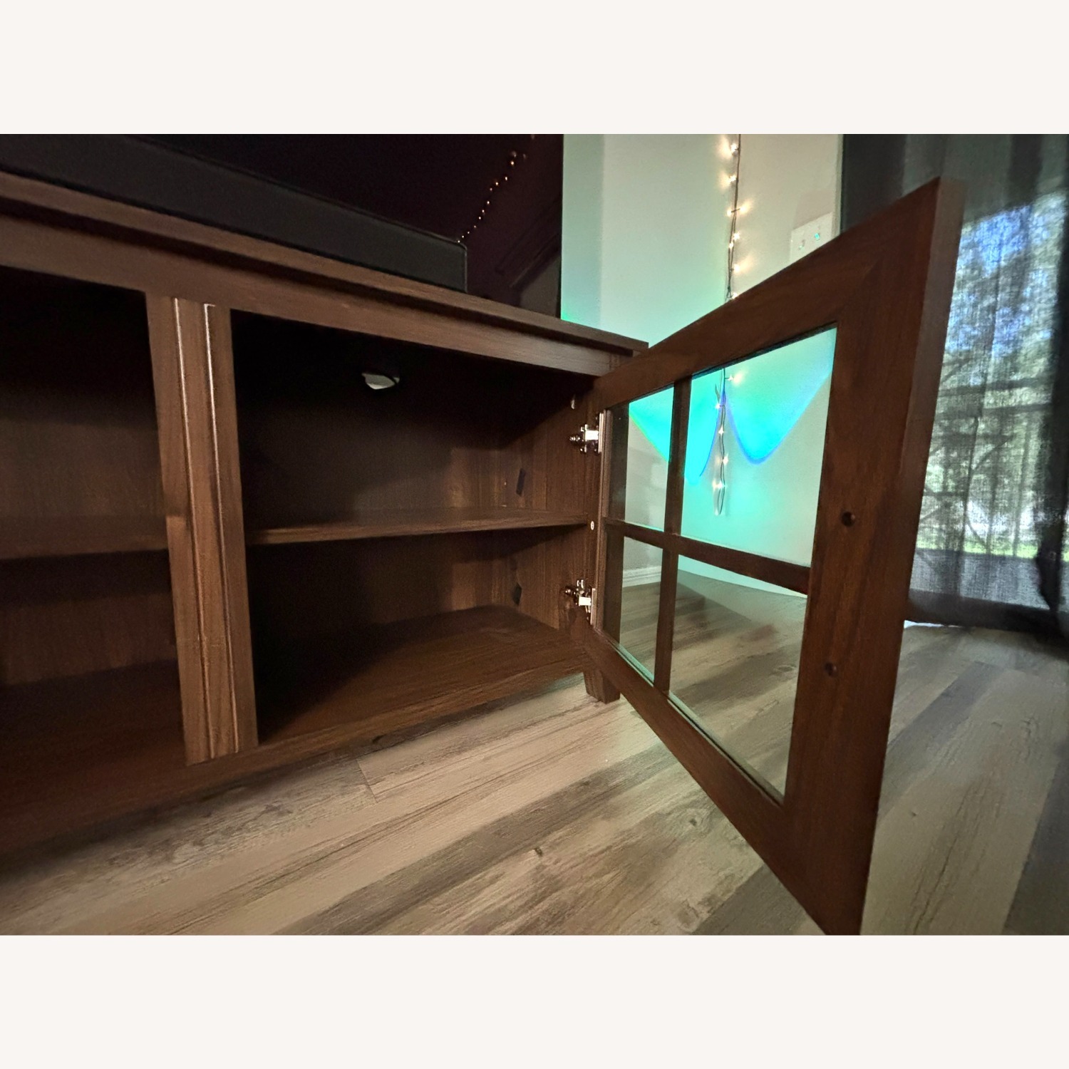 Wayfair Dark Brown Wood Media Storage - image-3