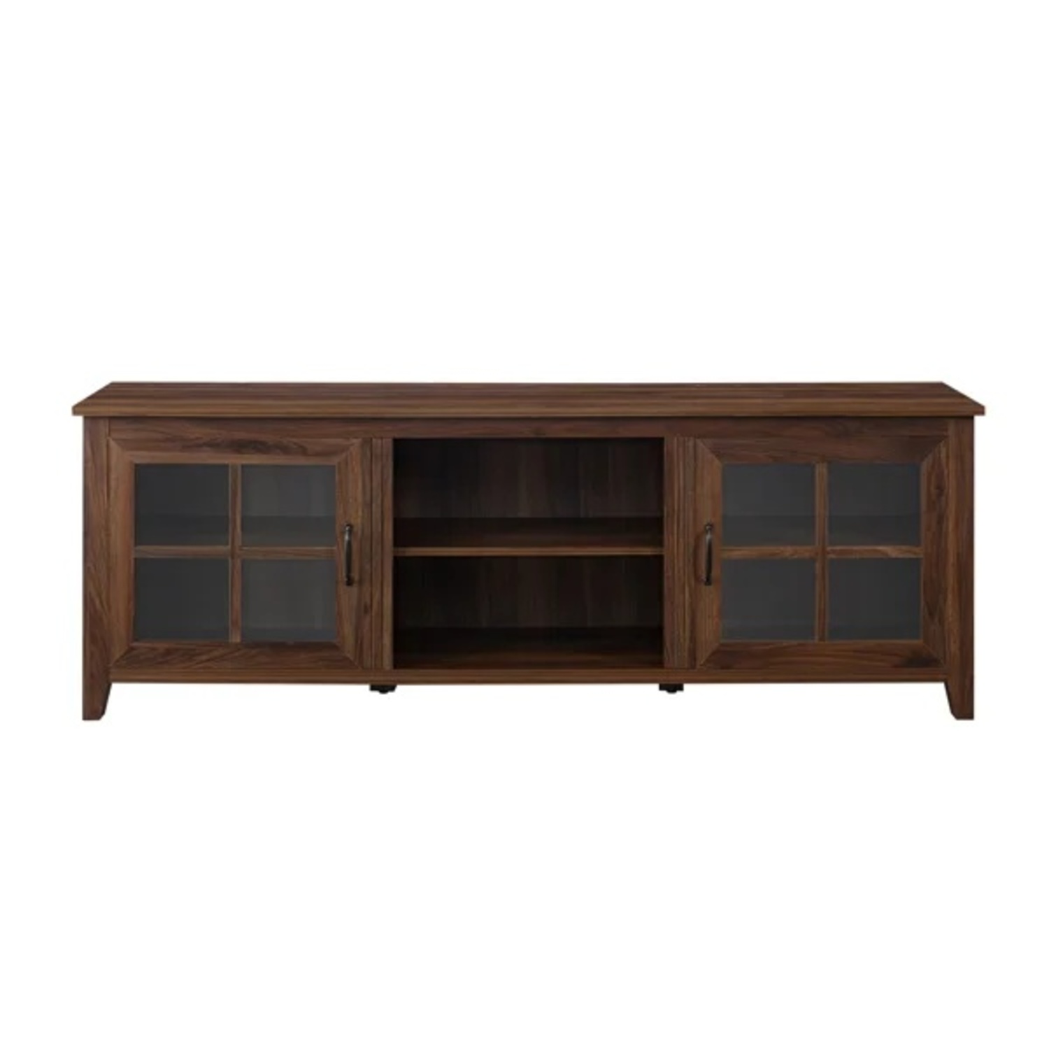 Wayfair Dark Brown Wood Media Storage - image-5
