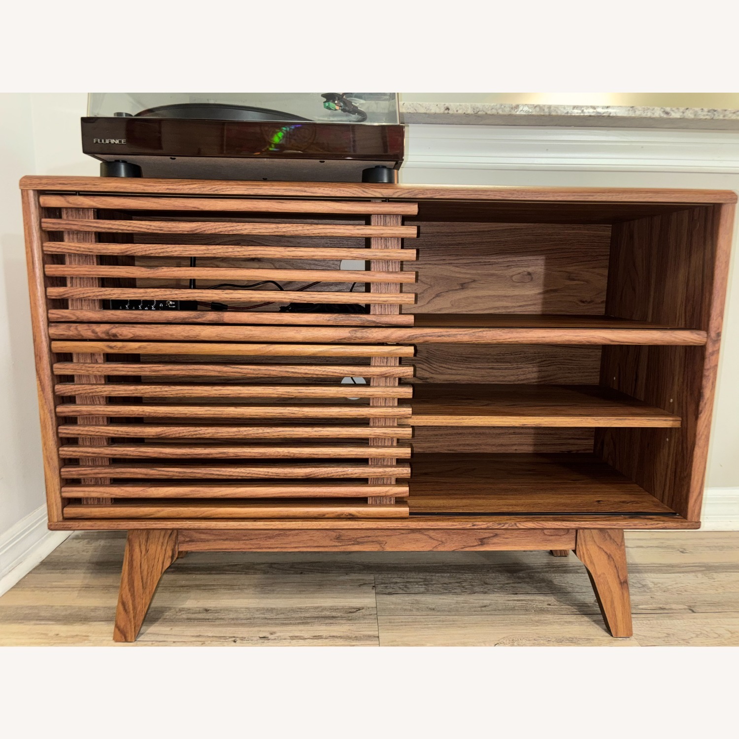 Wayfair Modway Dark Brown Wood Media Storage - image-3