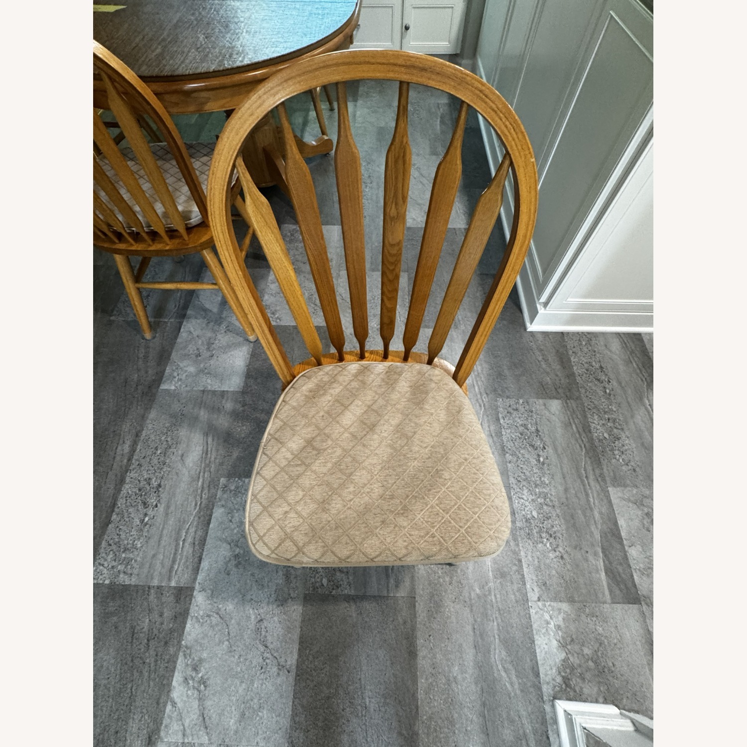 Natural Wood Dining Chairs - image-1