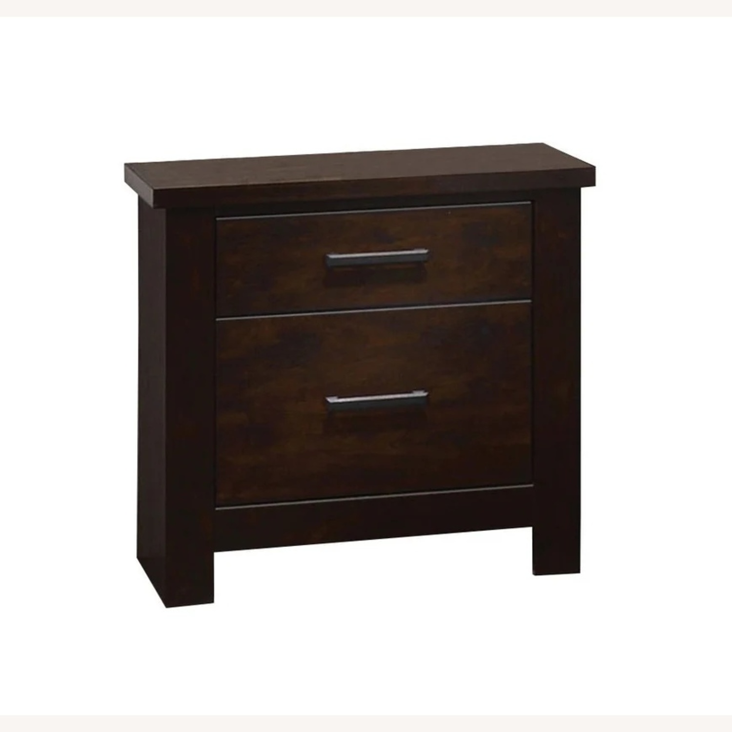 Jordan's Furniture Dark Brown Wood Nightstand - image-4