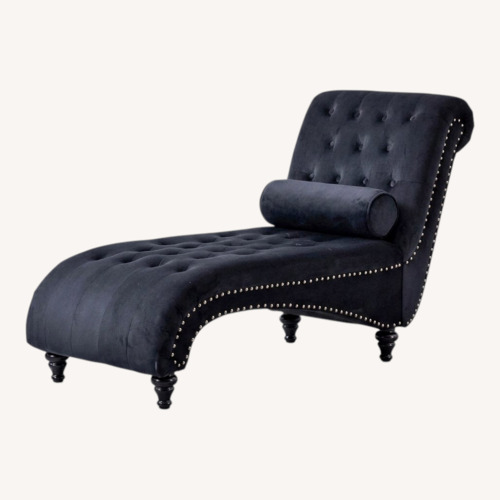 Used Tufted Velvet Chaise for sale on AptDeco