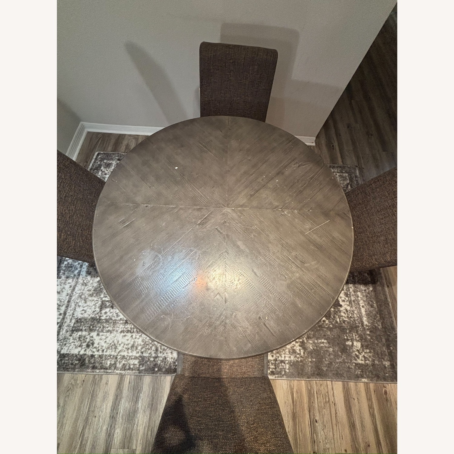 City Furniture Dark Brown Wood Dining Table - image-3