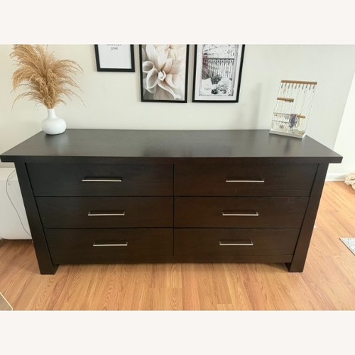 Used Jordan's Furniture Espresso Ligna Zen Dresser for sale on AptDeco