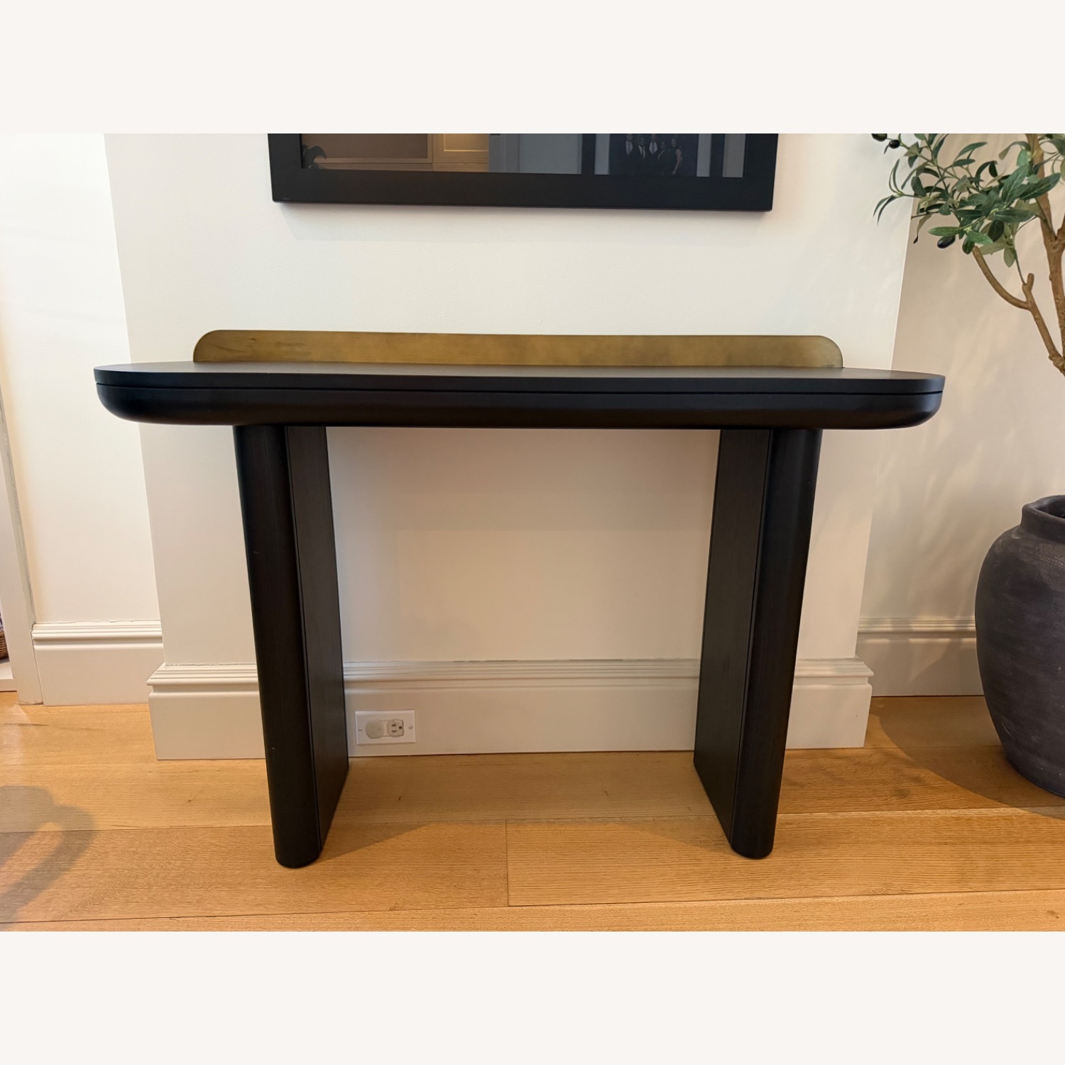 TOV Furniture Braden Dark Brown Wood Console Table - image-1