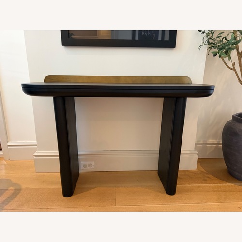 Used TOV Furniture Braden Dark Brown Wood Console Table for sale on AptDeco