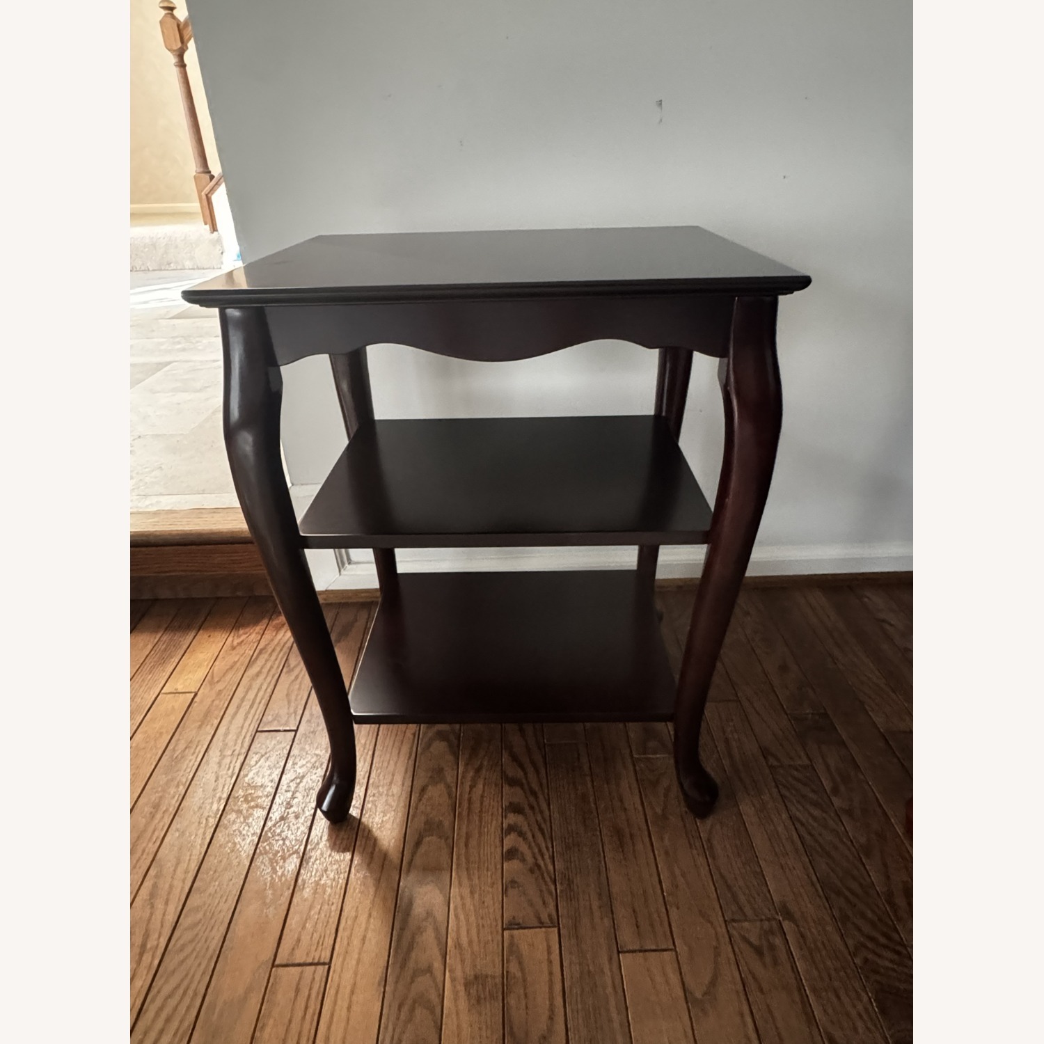 Natural Wood Side Table - image-1