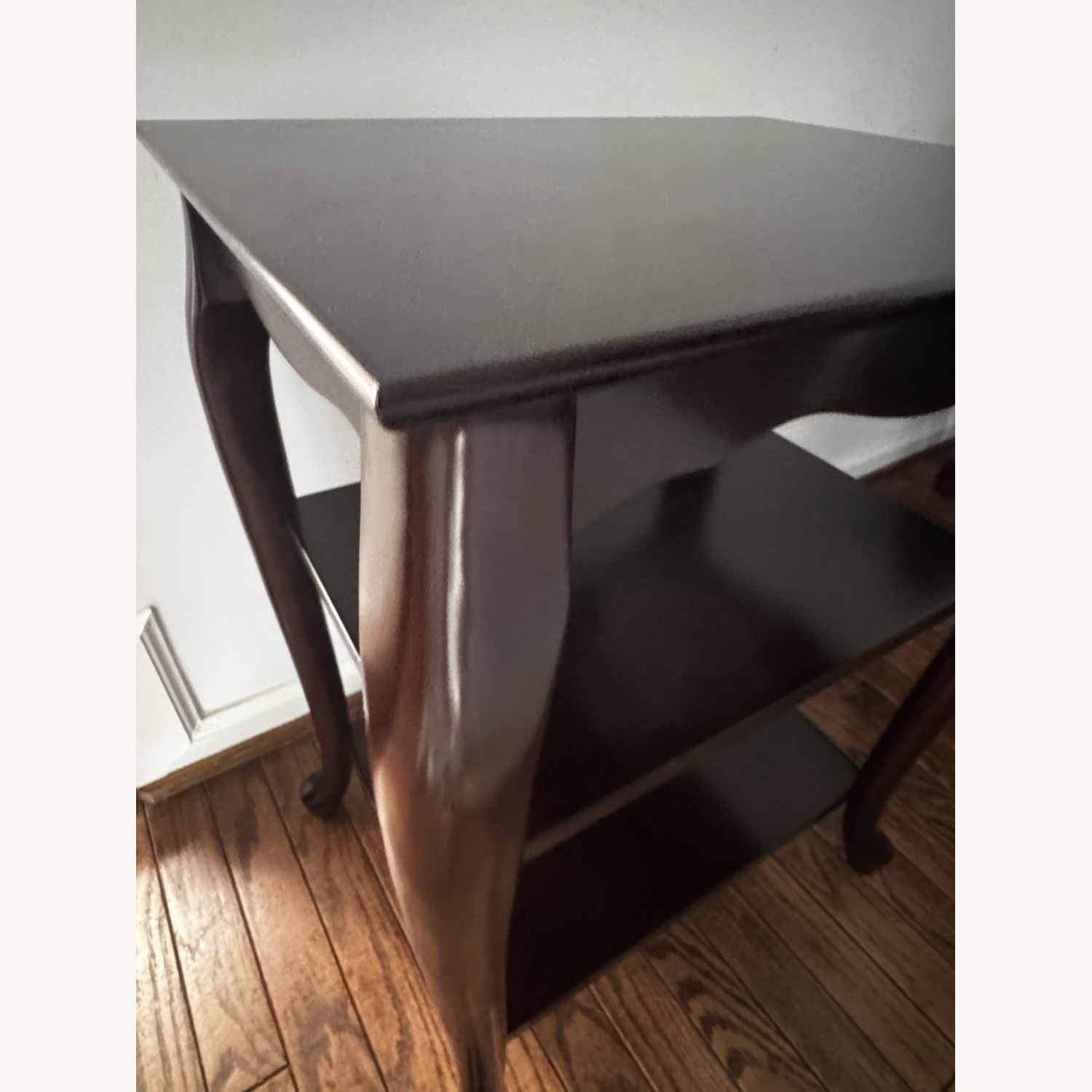 Natural Wood Side Table - image-3