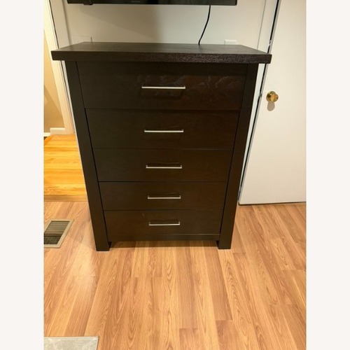 Used Jordan's Furniture Ligna Zen Espresso Chest for sale on AptDeco