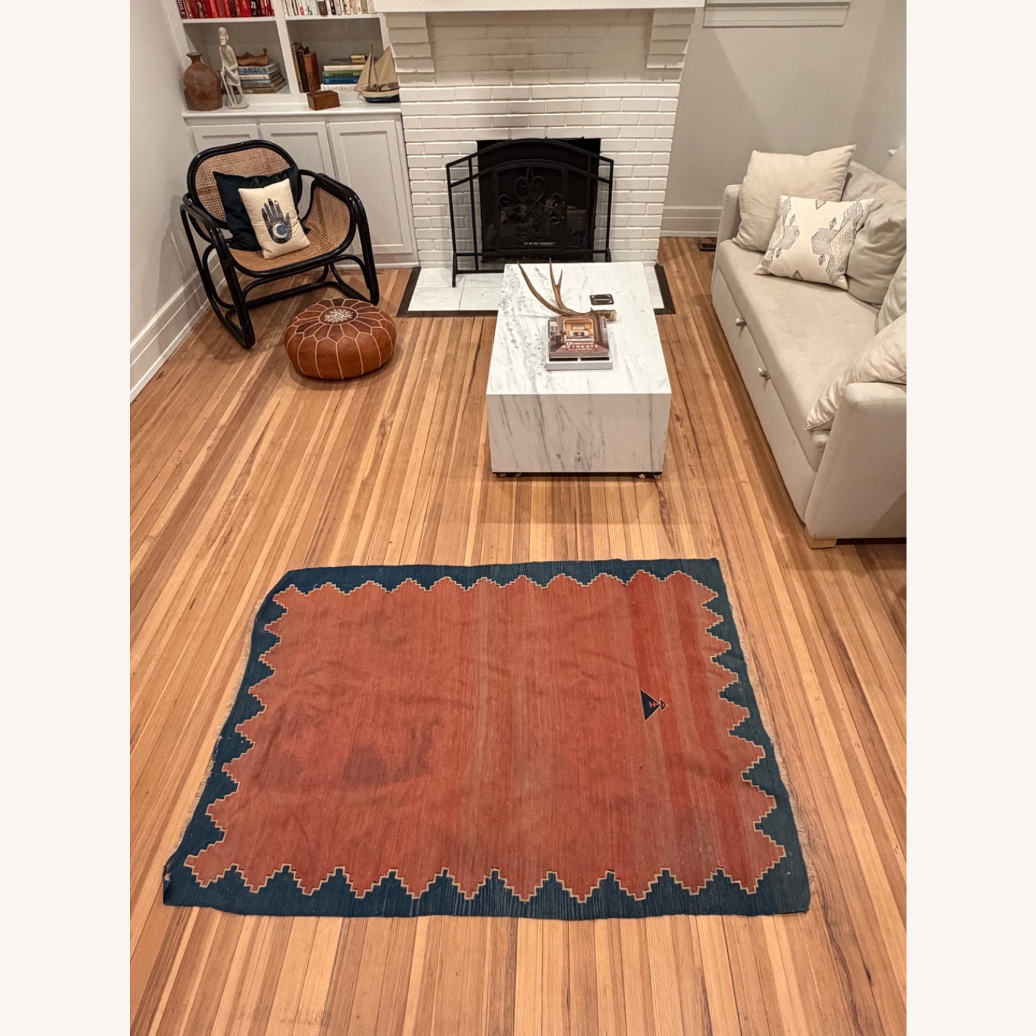 Antique Turkish Rug 5 1/2’ x 4’ - image-1
