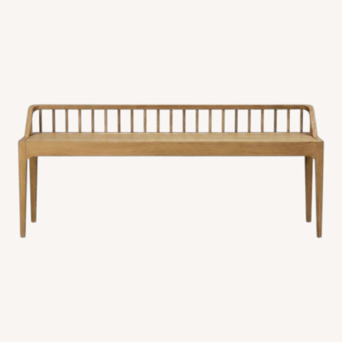 Used Ethnicraft Spindle Bench in Oak for sale on AptDeco