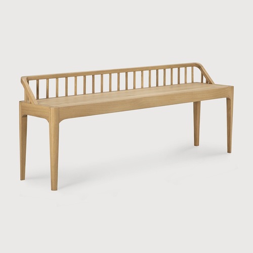Used Ethnicraft Spindle Bench in Oak for sale on AptDeco