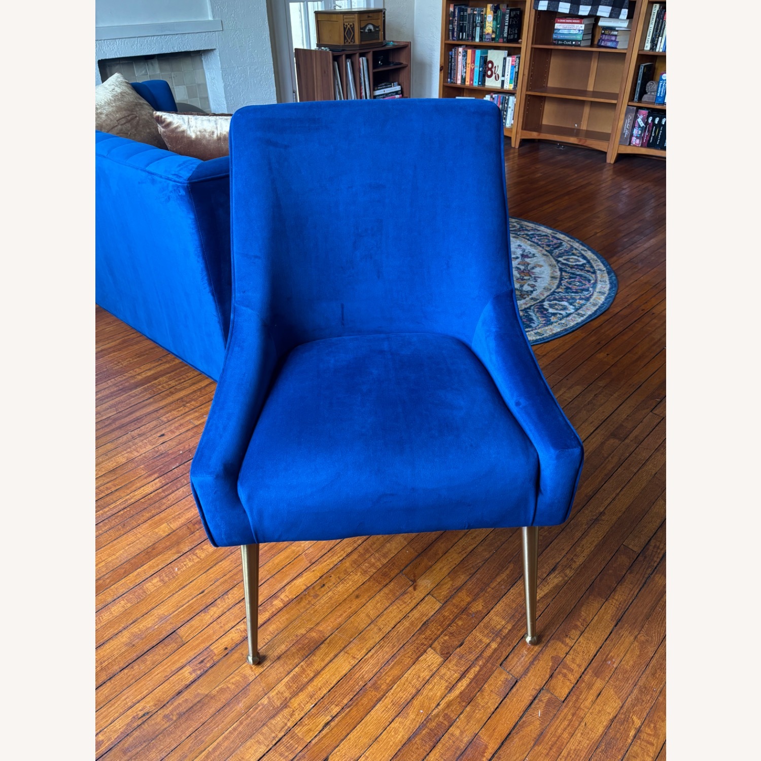 Modway Discern Blue Velvet Dining Chair - image-4