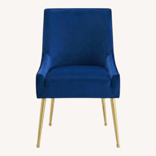 Used Modway Discern Blue Velvet Dining Chair for sale on AptDeco
