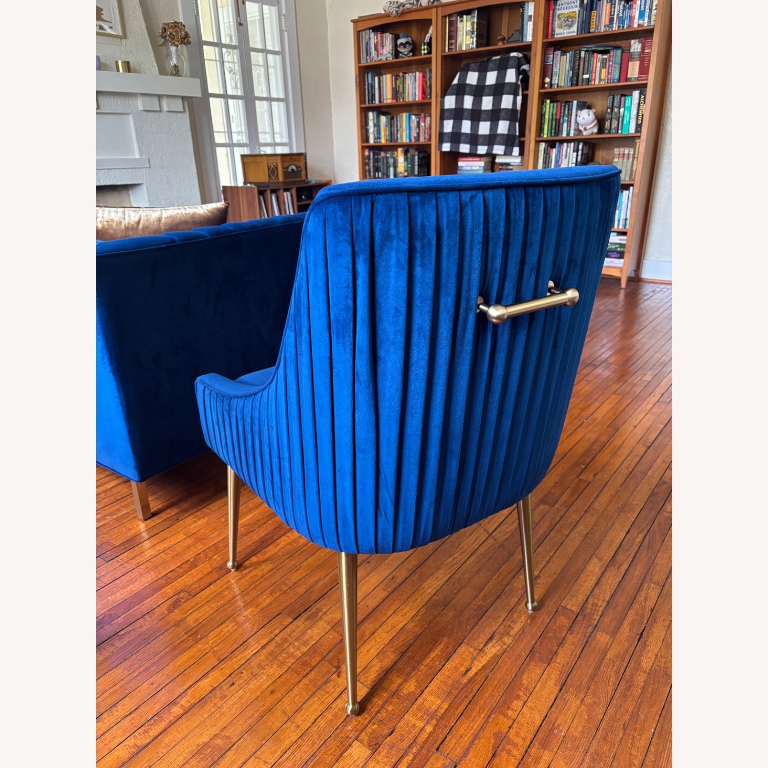 Modway Discern Blue Velvet Dining Chair - image-1