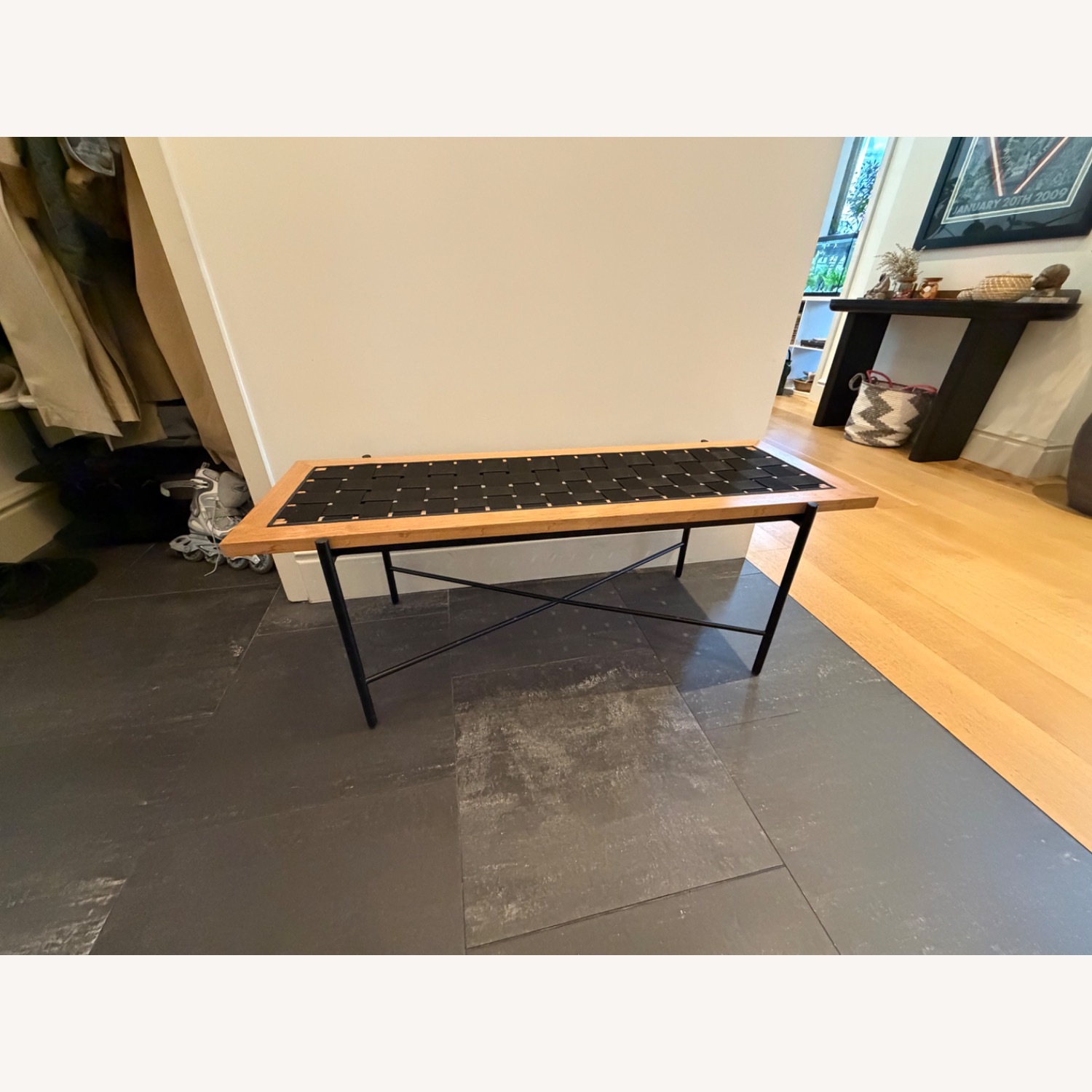Denver Modern Highline Bench with Charcoal Cushion - image-6