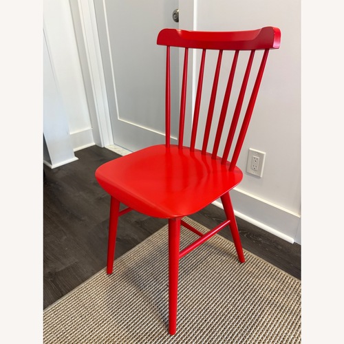 Used Design Within Reach Salt Chair Red Dining Chairs for sale on AptDeco