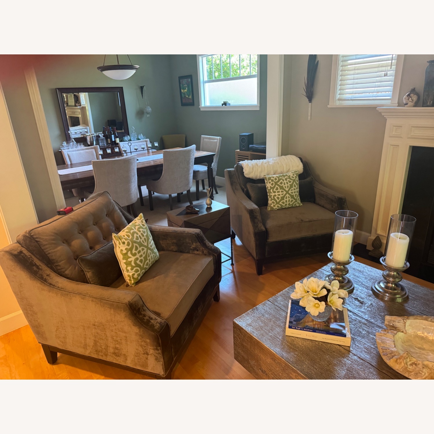 Z Gallery Grey Mushroom Color Chairs  - image-4