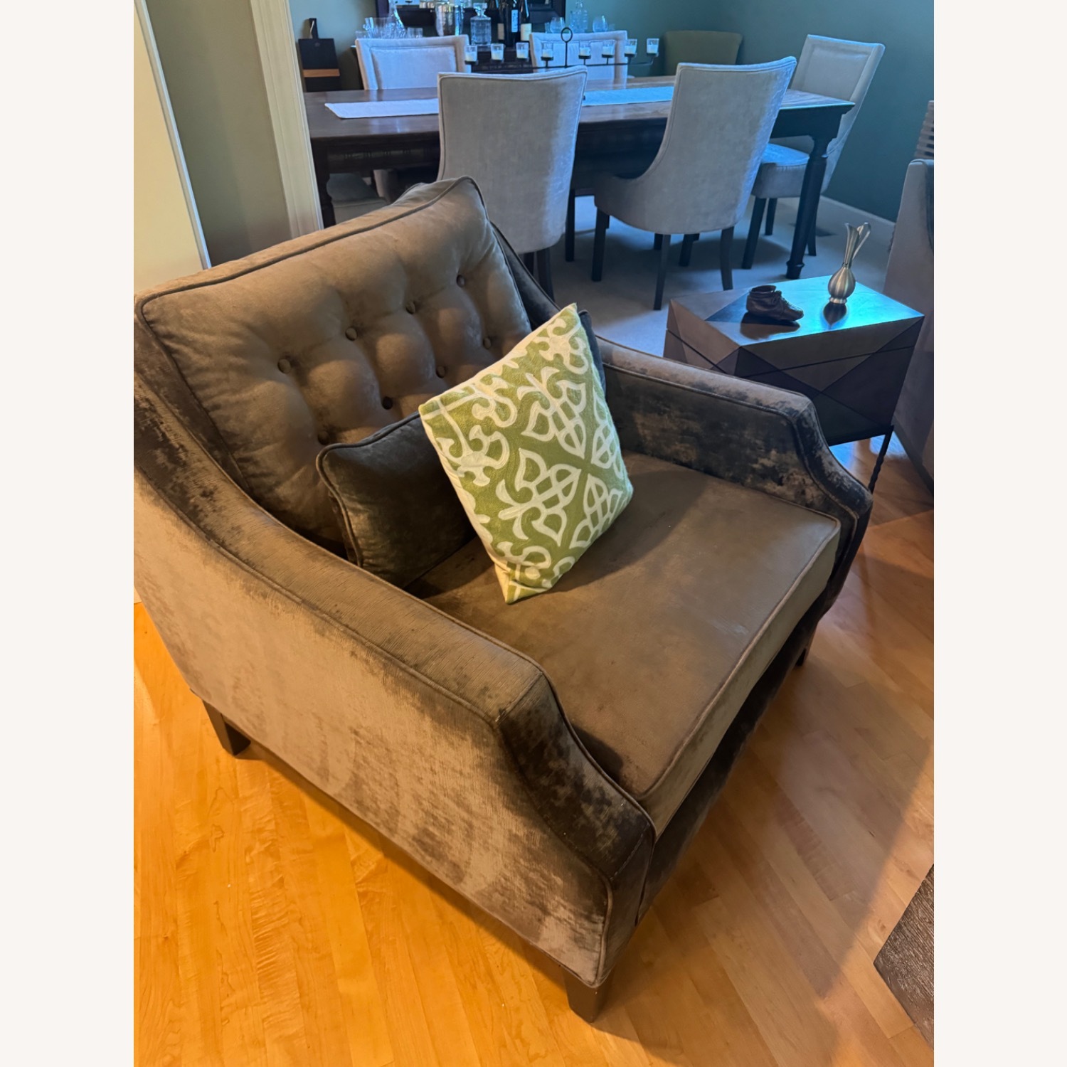 Z Gallery Grey Mushroom Color Chairs  - image-1