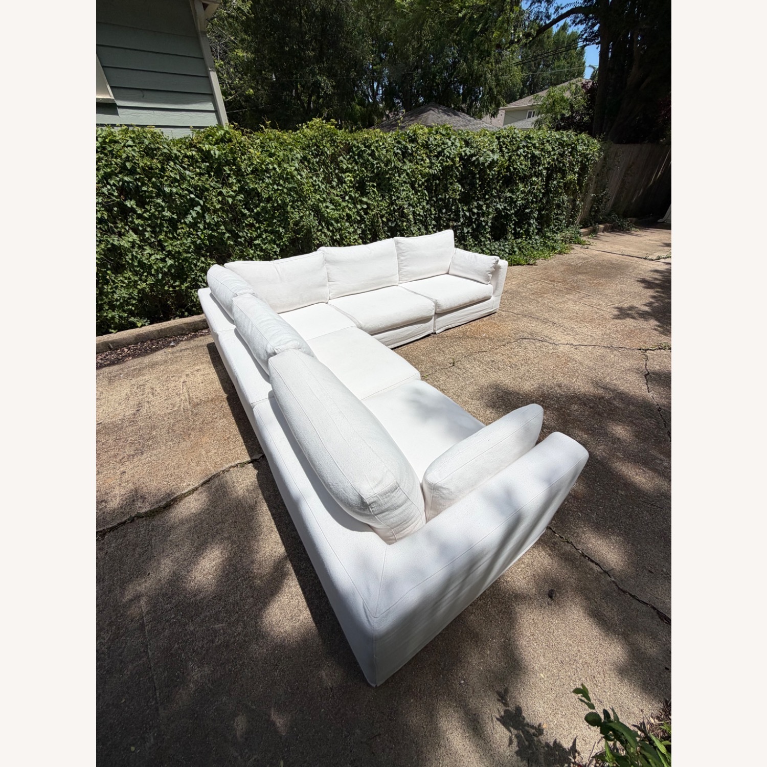 Restoration Hardware Lugano White 3+ Piece Sectional - image-6