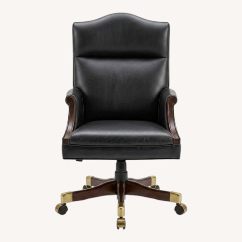 Used Ross Perot EDS Leather Office Chairs Set of 8 for sale on AptDeco