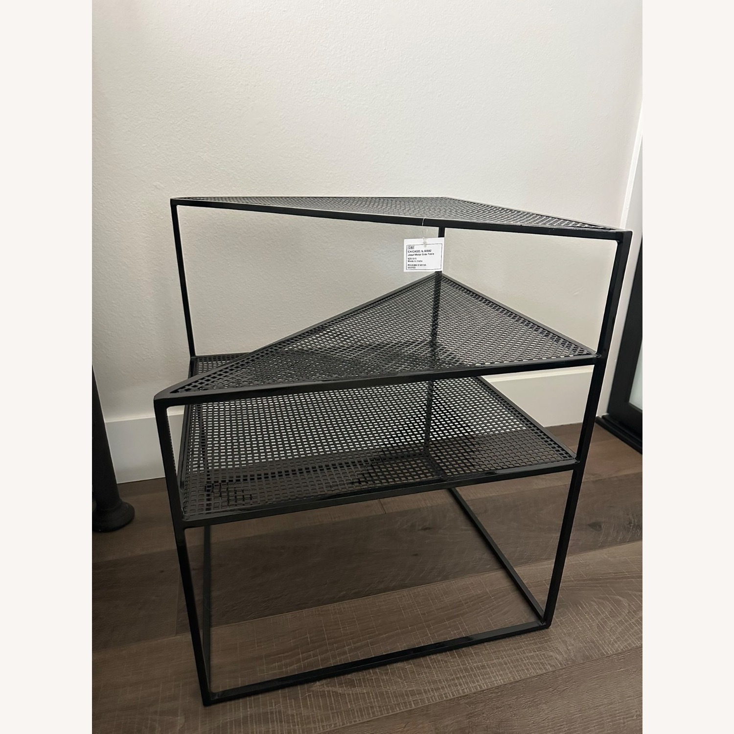 CB2 Josef Black Metal Side Table - image-3