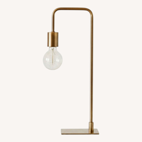 Used CB2 Gold Table Lamp for sale on AptDeco