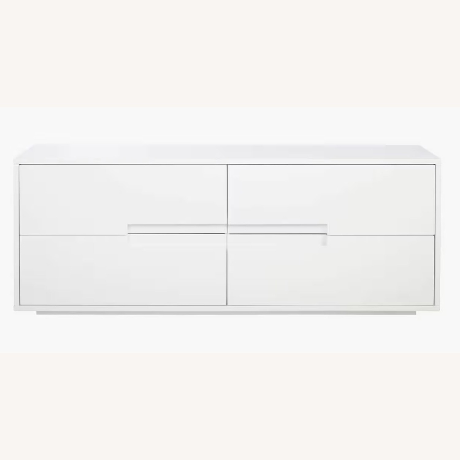 CB2 Latitude 4-Drawer High-Gloss White Dresser - image-3