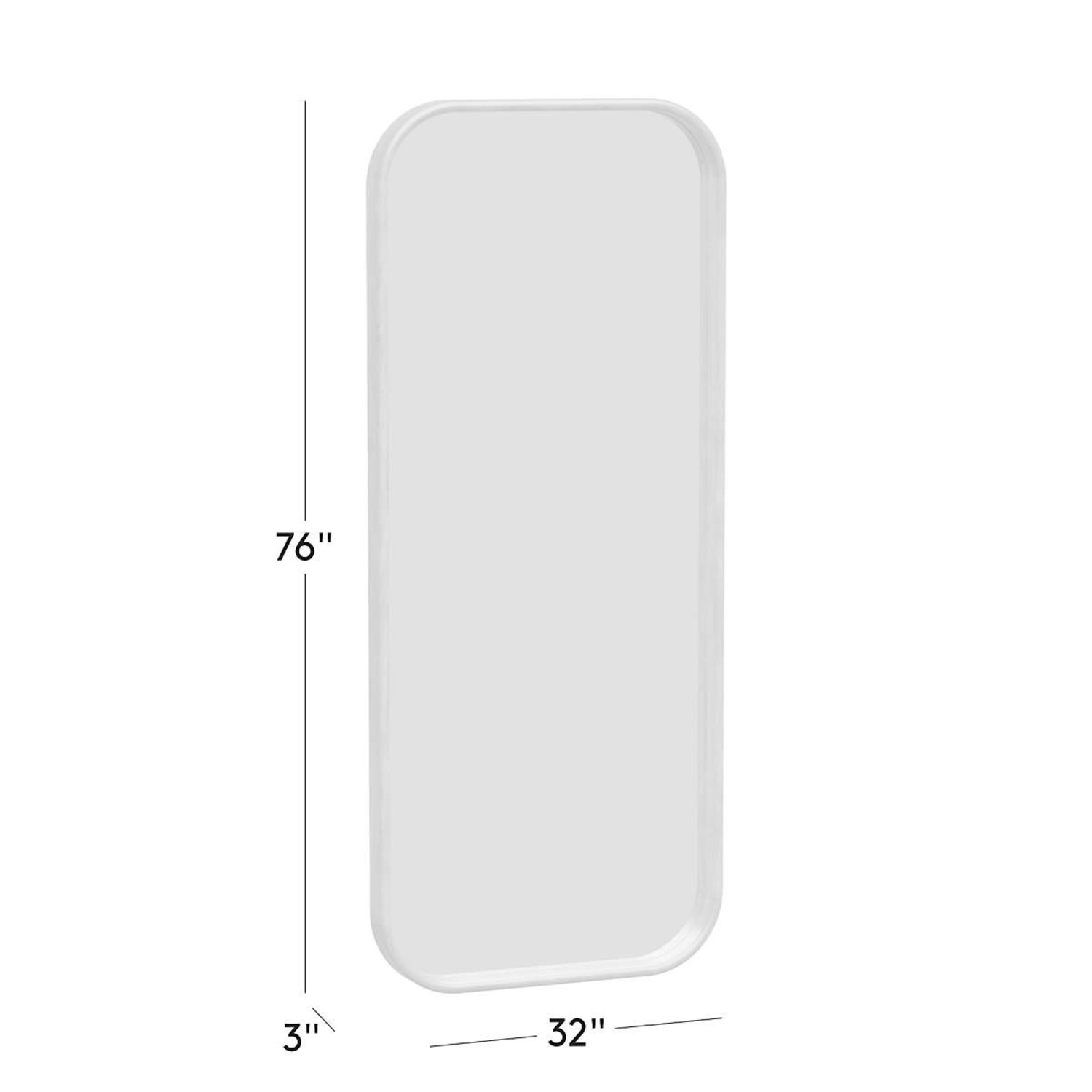 CB2 Saone Acacia Wood Full-Length Floor Mirror 32"X76" - image-2