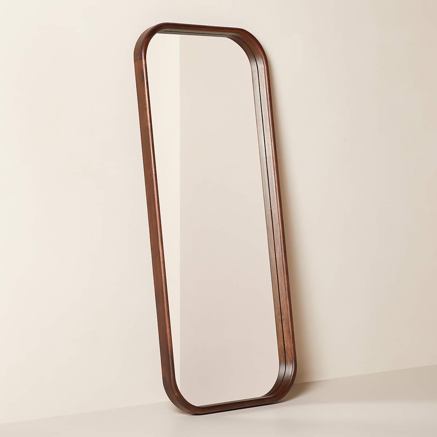 CB2 Saone Acacia Wood Full-Length Floor Mirror 32"X76" - image-3