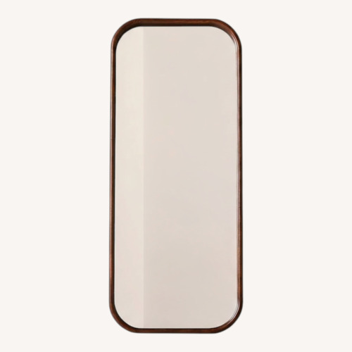 Used CB2 Saone Acacia Wood Full-Length Floor Mirror 32"X76" for sale on AptDeco