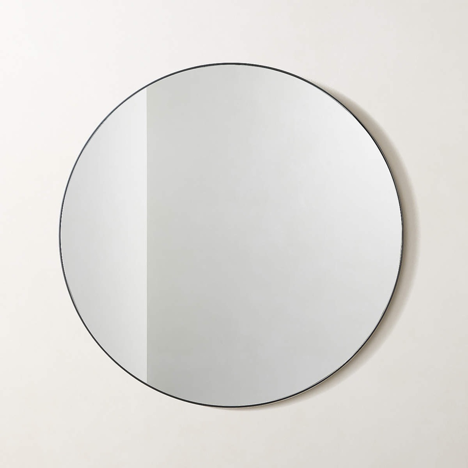 CB2 Infinity Black Round Wall Mirror 36" - image-3