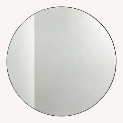 Used CB2 Infinity Black Round Wall Mirror 36" for sale on AptDeco