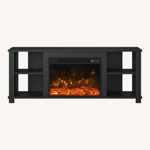 Used Wade Logan Black Wood Media Storage for sale on AptDeco