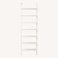 CB2 Stairway 96" White Metal Wall Mount Bookcase