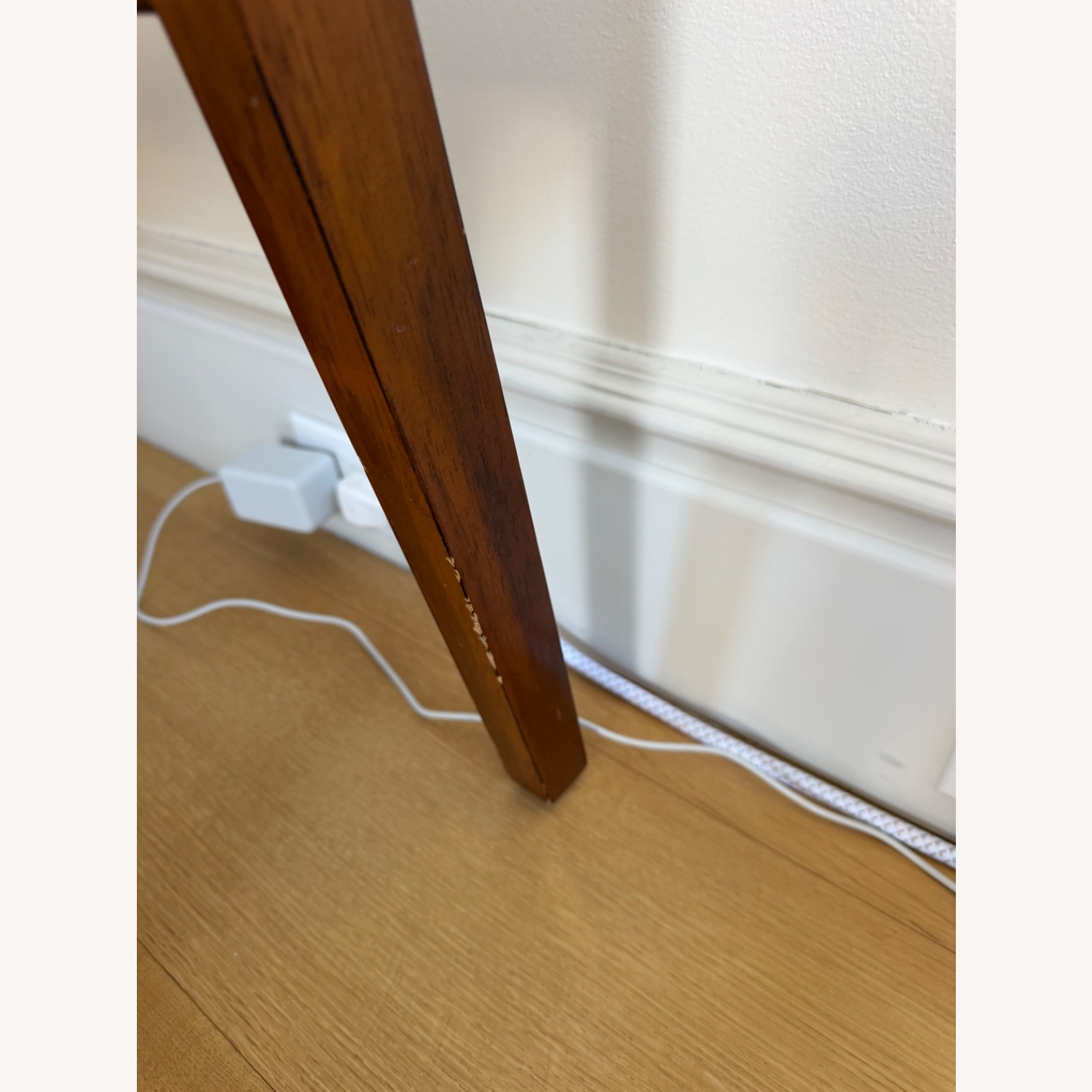 Modern Wood Bench with Back - image-2