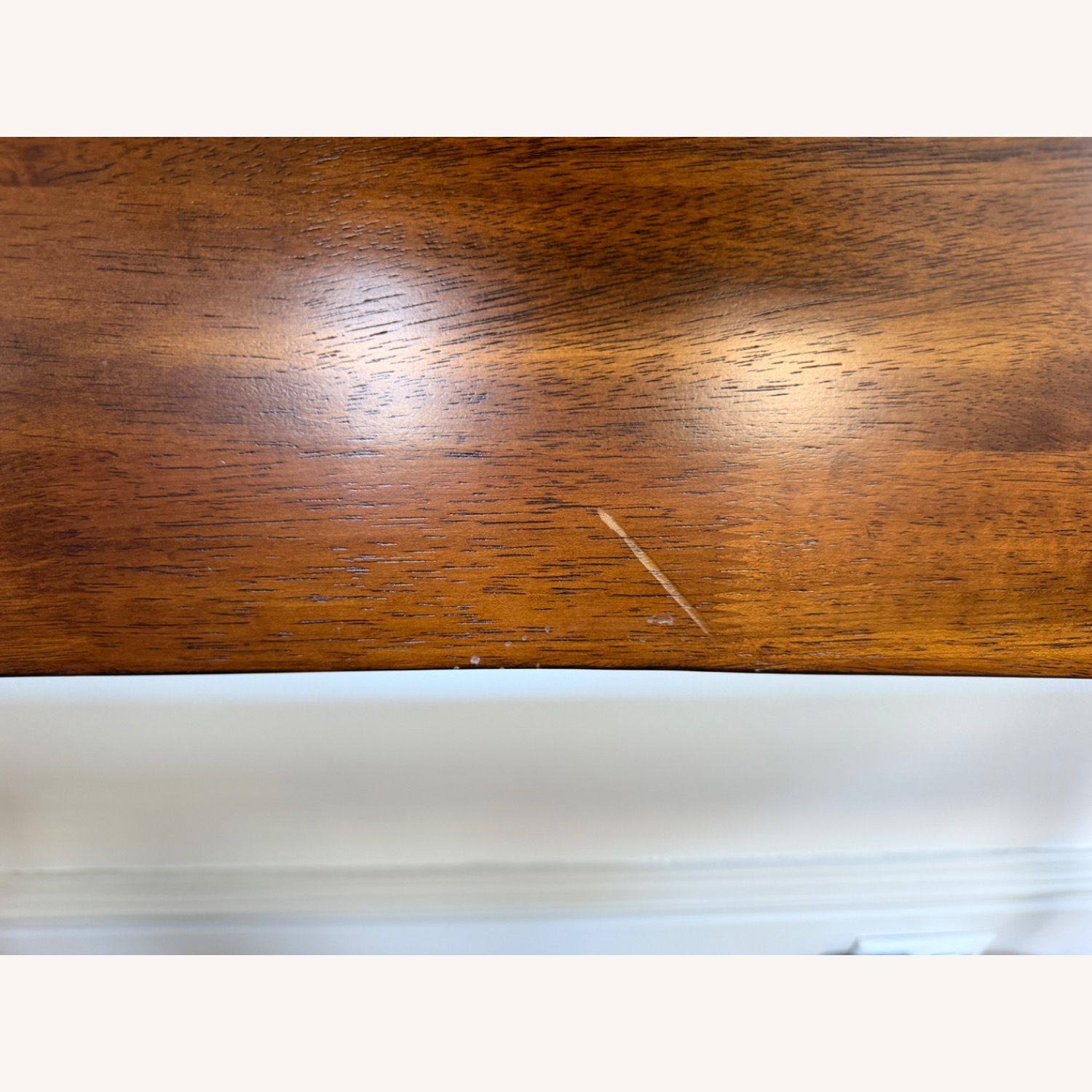 Modern Wood Bench with Back - image-5