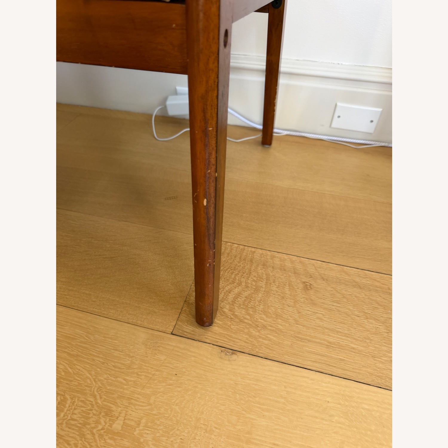 Modern Wood Bench with Back - image-3