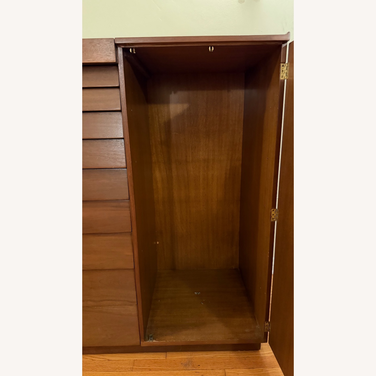 Vintage/Antique Dark Brown Wood Dresser - image-10