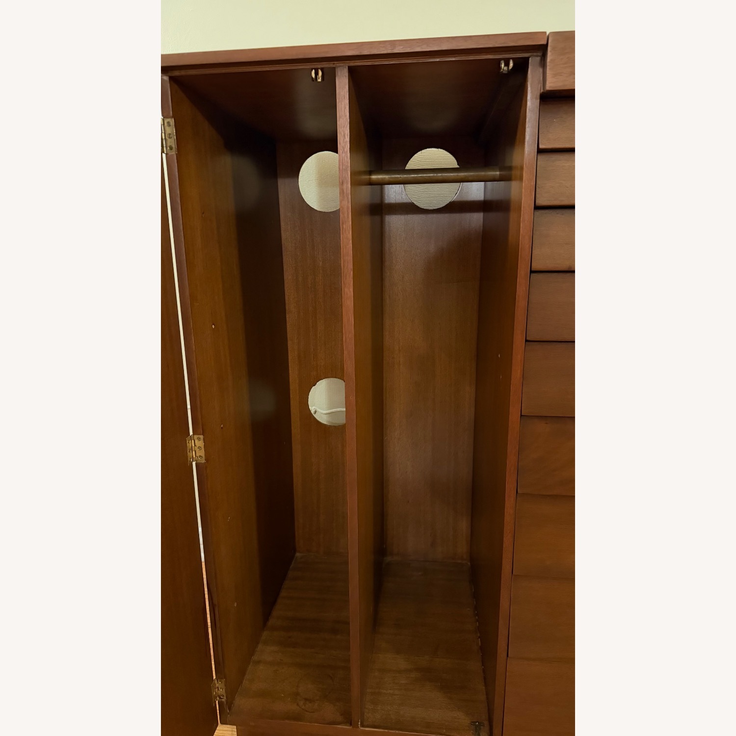 Vintage/Antique Dark Brown Wood Dresser - image-6