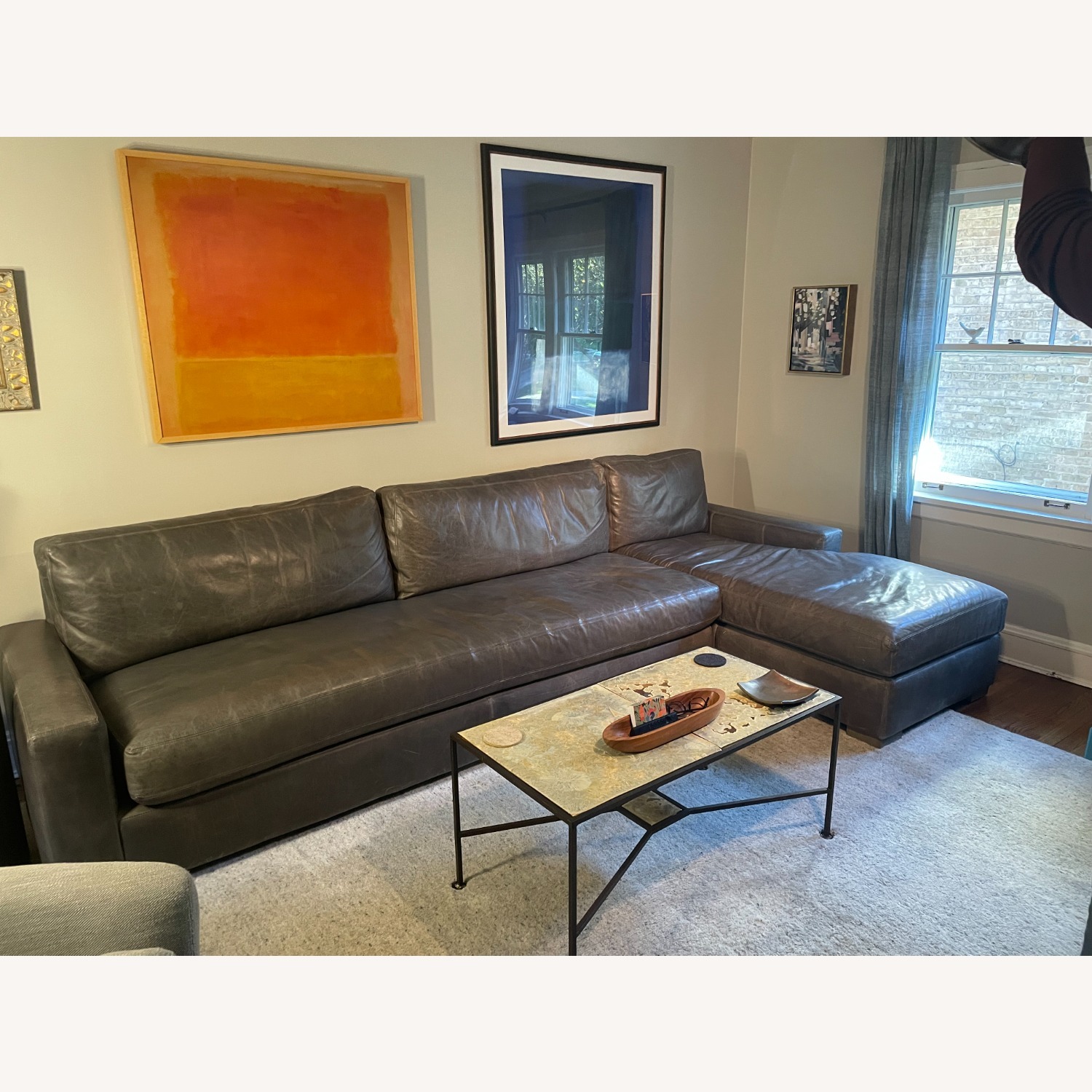 Restoration Hardware Light Gray 2 Piece Sectional - image-4