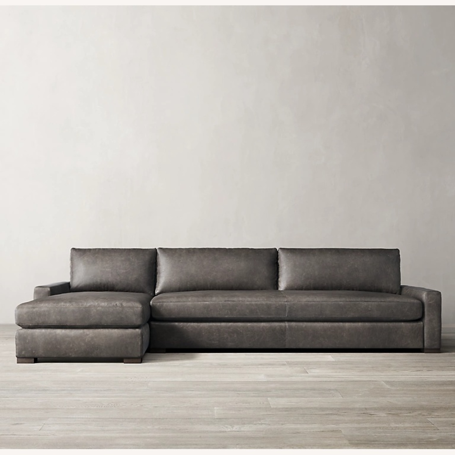 Restoration Hardware Light Gray 2 Piece Sectional - image-5