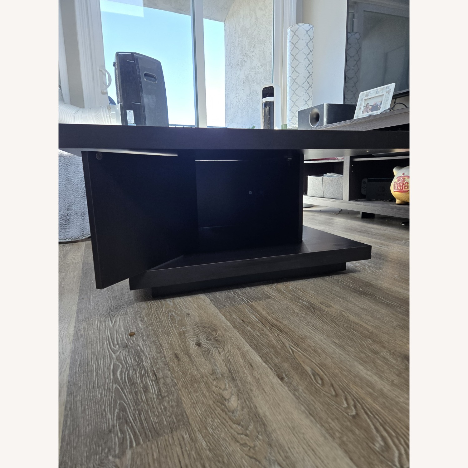 Black Wood Coffee Table - image-2