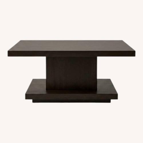 Used Black Wood Coffee Table for sale on AptDeco
