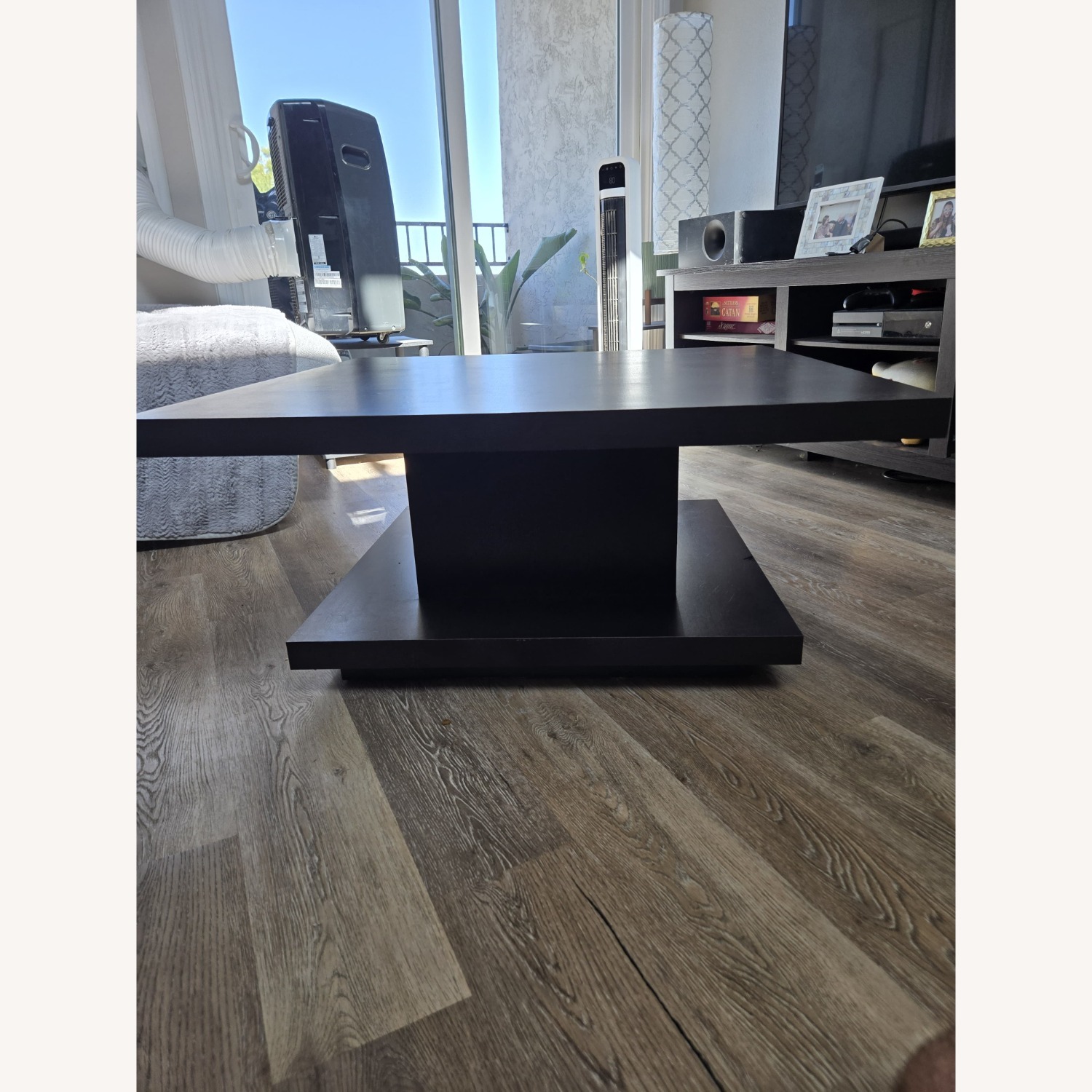 Black Wood Coffee Table - image-1