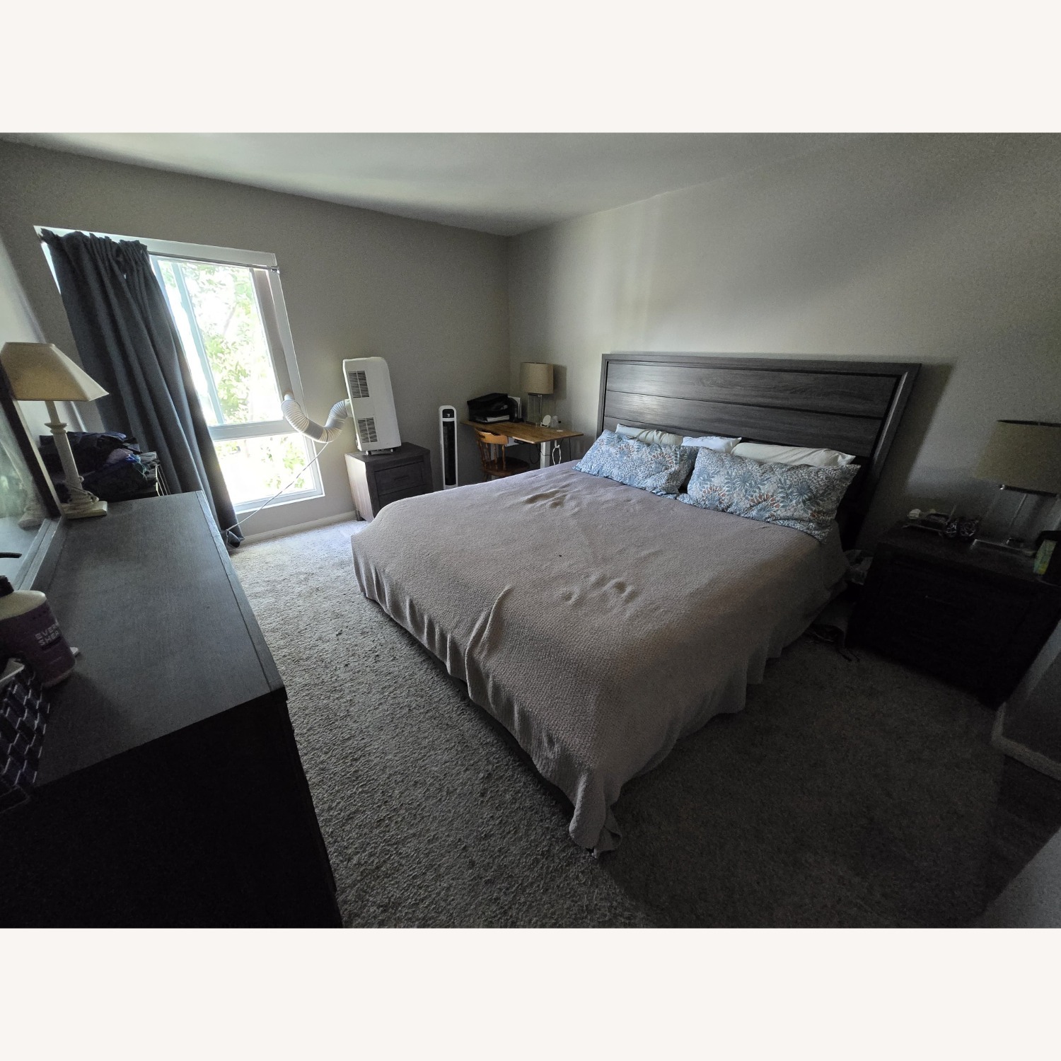 Black Wood King Bed - image-3