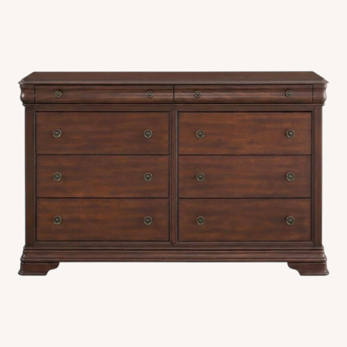 Used Bloomingdale's Dark Brown Wood Dresser for sale on AptDeco