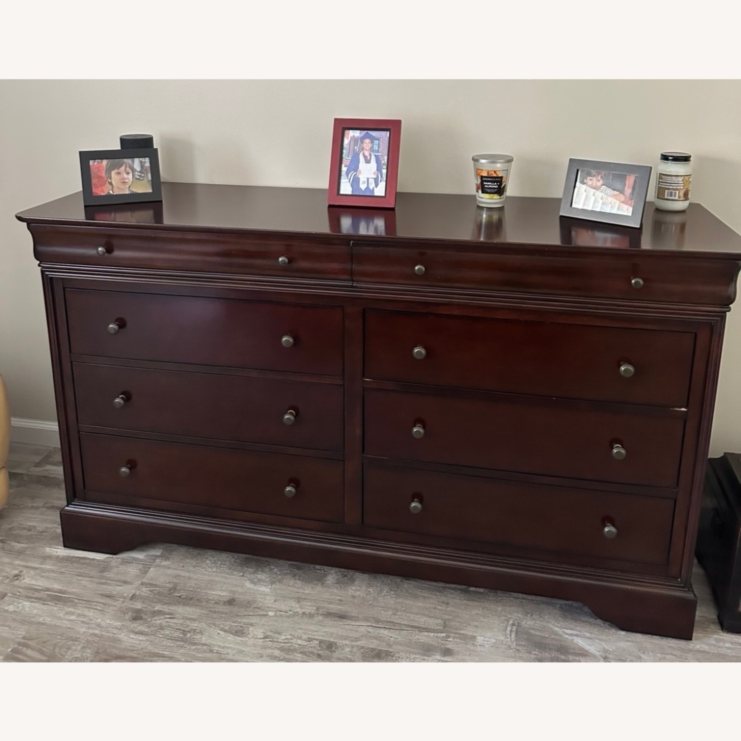 Bloomingdale's Dark Brown Wood Dresser - image-1