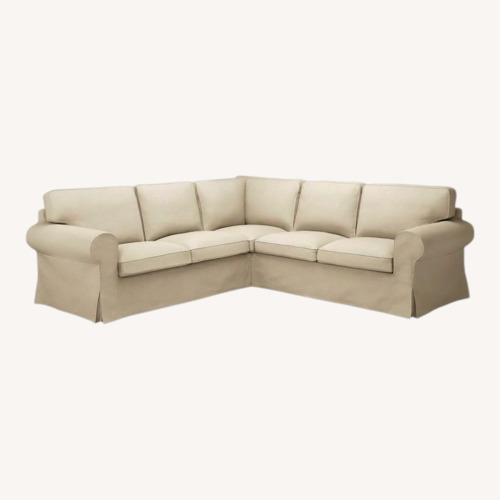 Used IKEA Ektorp Natural 4 Seater Sectional for sale on AptDeco