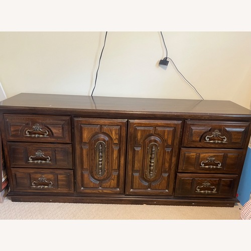 Used Dark Brown Wood Dresser for sale on AptDeco